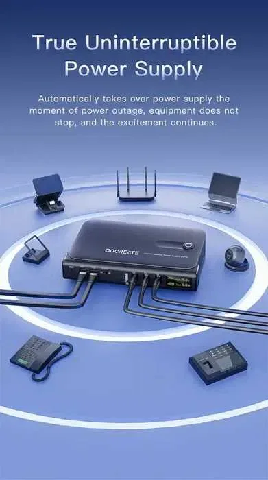 DOCREATE DC1036L - ДБЖ (UPS) для роутера + нові акумулятори Samsung — фото 4