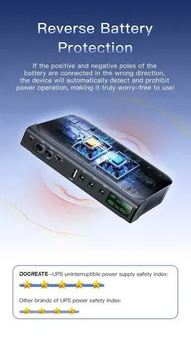 DOCREATE DC1036L - ДБЖ (UPS) для роутера + нові акумулятори Samsung — фото 6