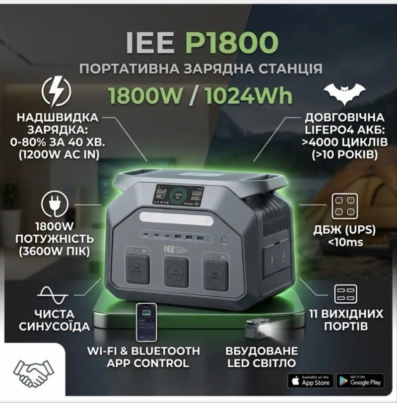 Доставка безкоштовна!!! Зарядна станція IEE p1800w — фото 3