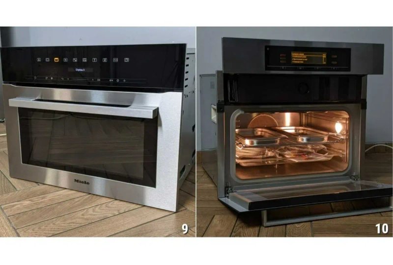 ДУХОВА Шафа з СВЧ Духовка BOSCH KT98763 45 60 см 2в1 Мікрохвильовка бу — фото 6