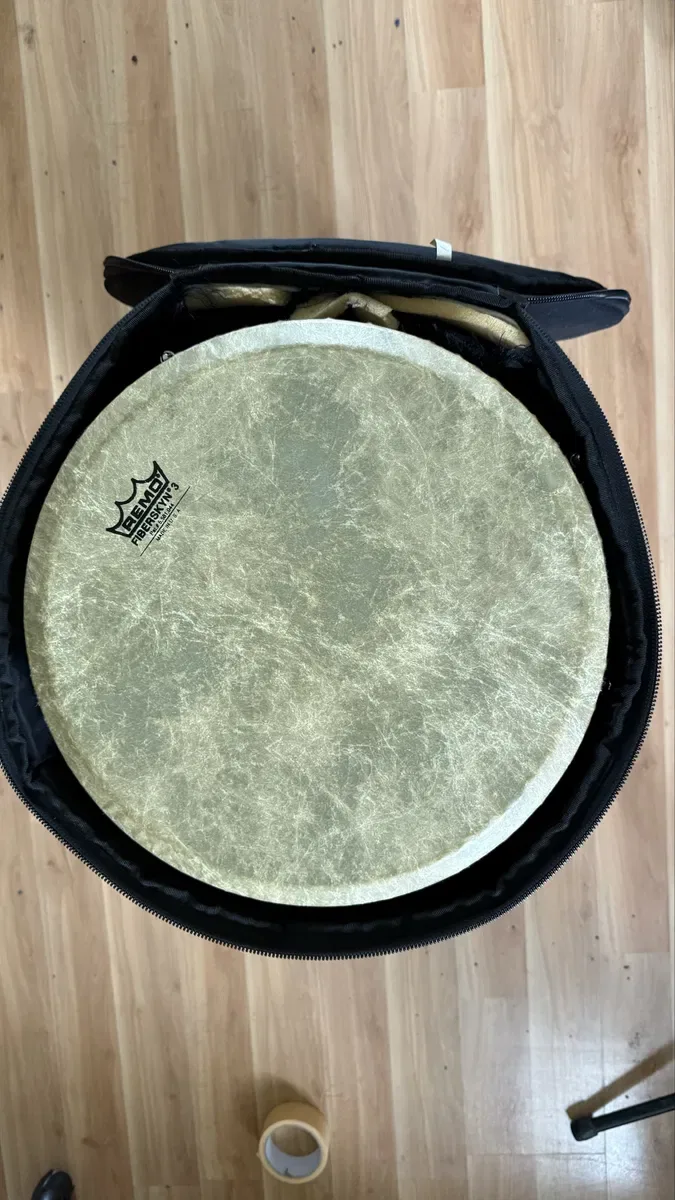 14 дюймів , професійний перкусійний барабан Remo Mondo Djembe серії World Percussion — фото 2