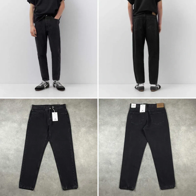 Джинси PULL&BEAR Standard Fit (S, M, XL) Чоловічі Сині Чорні Блакитні Темно-сині На Осінь Нові — фото 3