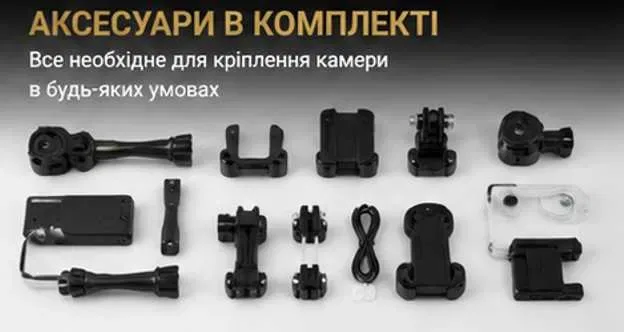 Екшн камера 4K Ultra HD Wi-F з пультом керування водонепроникна екшен — фото 6