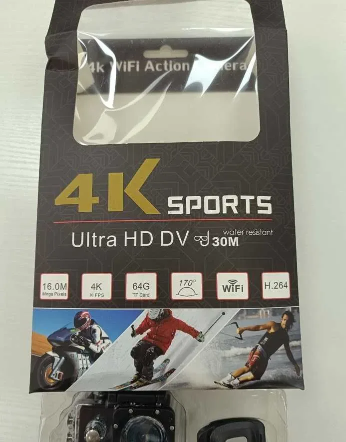 Екшн-камера водозахисна 4K Ultra HD Wi-Fi 170° з пультом і кріпленнями — фото 2