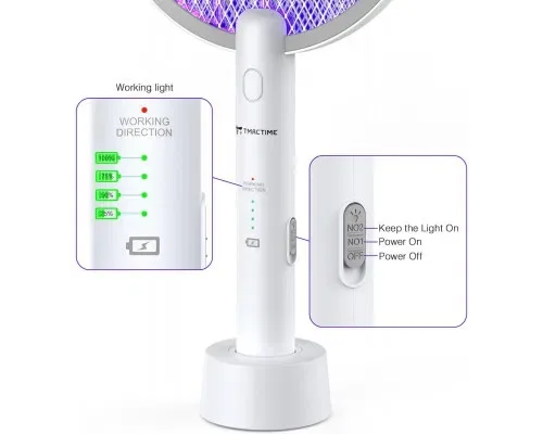 Електрична мухобійка TMАCTIME WD-942 4000V акумуляторна від комарів — фото 2