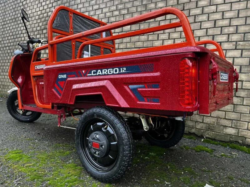 Електричний трицикл Crosser CARGO 12 1000W-60V-32Ah кузов 120 х 67 1.0 квт. шини 12"/12" — фото 3