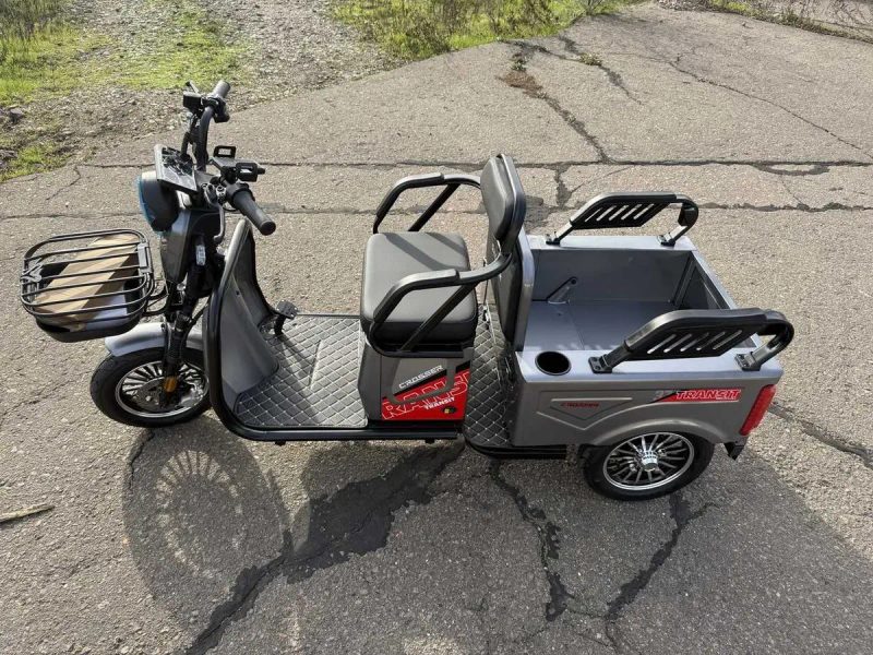 Електричний вантажний трицикл Crosser TR-5 LiFePo4 1500W-77V-30Ah/ кузов-транфсормер Електромобіль — фото 4