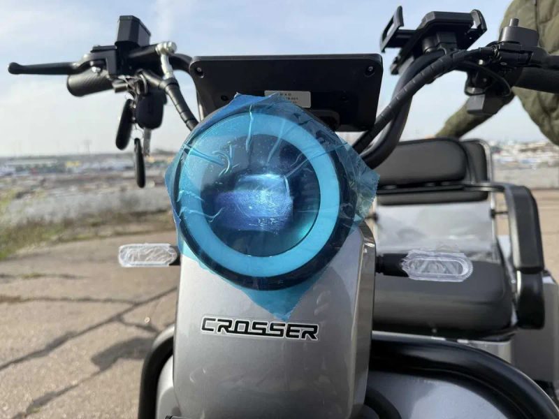 Електричний вантажний трицикл Crosser TR-5 LiFePo4 1500W-77V-30Ah/ кузов-транфсормер Електромобіль — фото 5