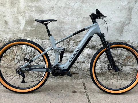 Електро двохпідвіс Cube stereo hybrid pro, 2023 карбон