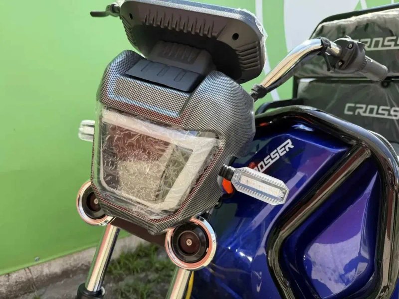 Електро трицикл Crosser Cargo 12 60V/1000W 2026 Синій Електротрайк 3 колісний скутер з кузовом Crosser Карго — фото 3