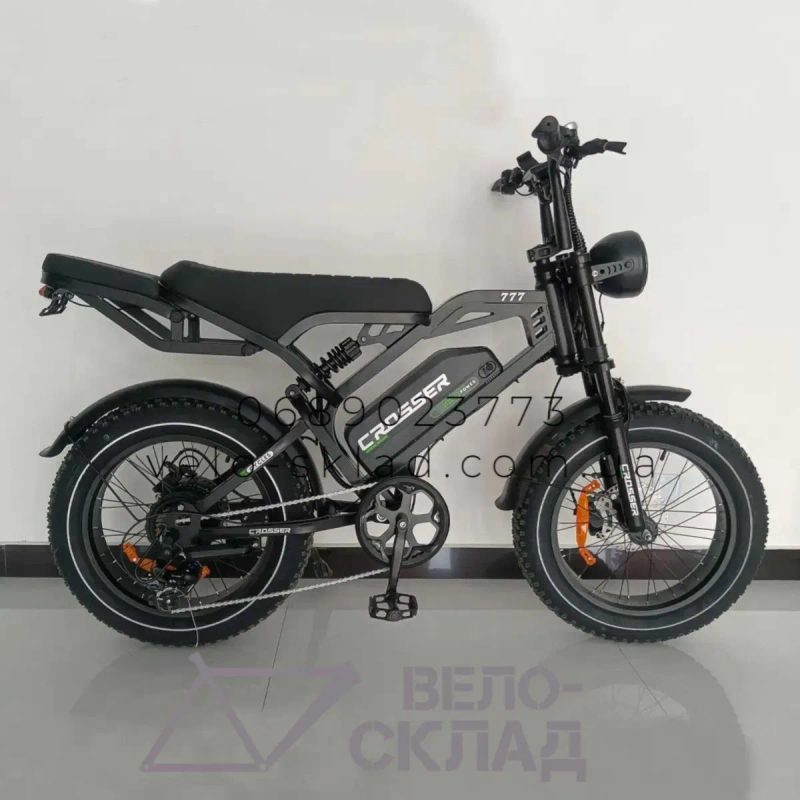Электрофетбайк Crosser-777 20" 1000w 48V 15Ah (2026р.) — фото 4