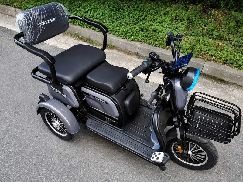 Електроскутер трицикл Crosser TR1 1500 W 77v 30A LFP/Grapfen 2026 База Vintik Shpuntik Графитовый — фото 2
