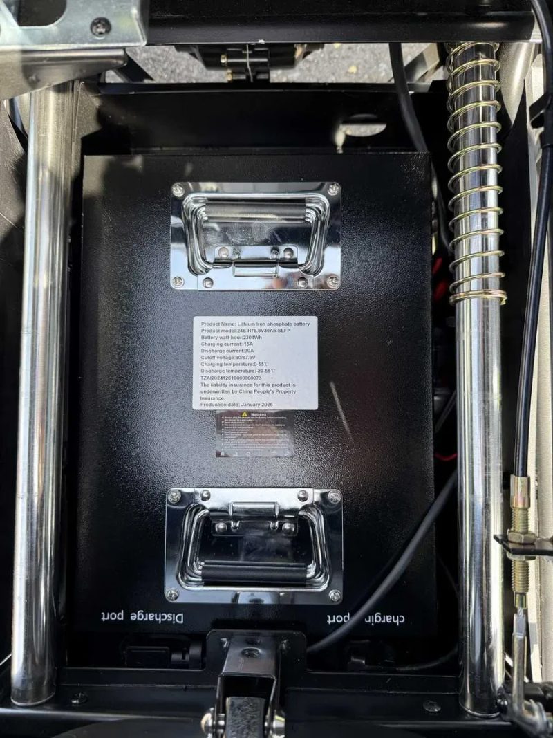 Електроскутер трицикл Crosser TR1 1500 W 77v 30A LFP/Grapfen 2026 База Vintik Shpuntik Графитовый — фото 3