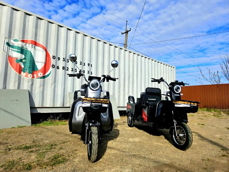 ЭЛЕКТРОСКУТЕРЫ электротрицикл скутер трицикл кросер tr1 tr5 cargo10  стокмото мопеды  stokmoto — фото 4
