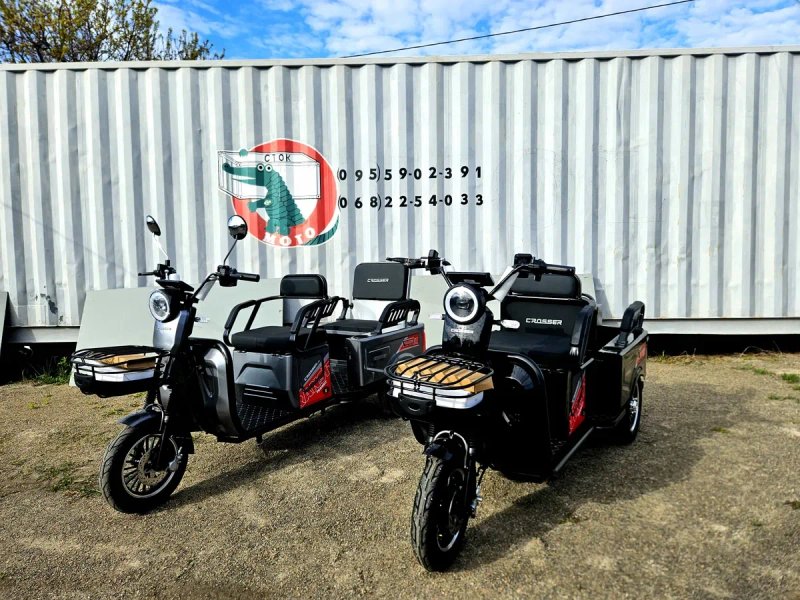 ЭЛЕКТРОСКУТЕРЫ электротрицикл скутер трицикл кросер tr1 tr5 cargo10  стокмото мопеды  stokmoto — фото 5