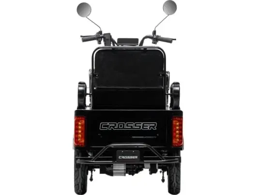 Електротрайк 3-місний Crosser TR-5 (1200W 72V 24AH) - Чорний — фото 4