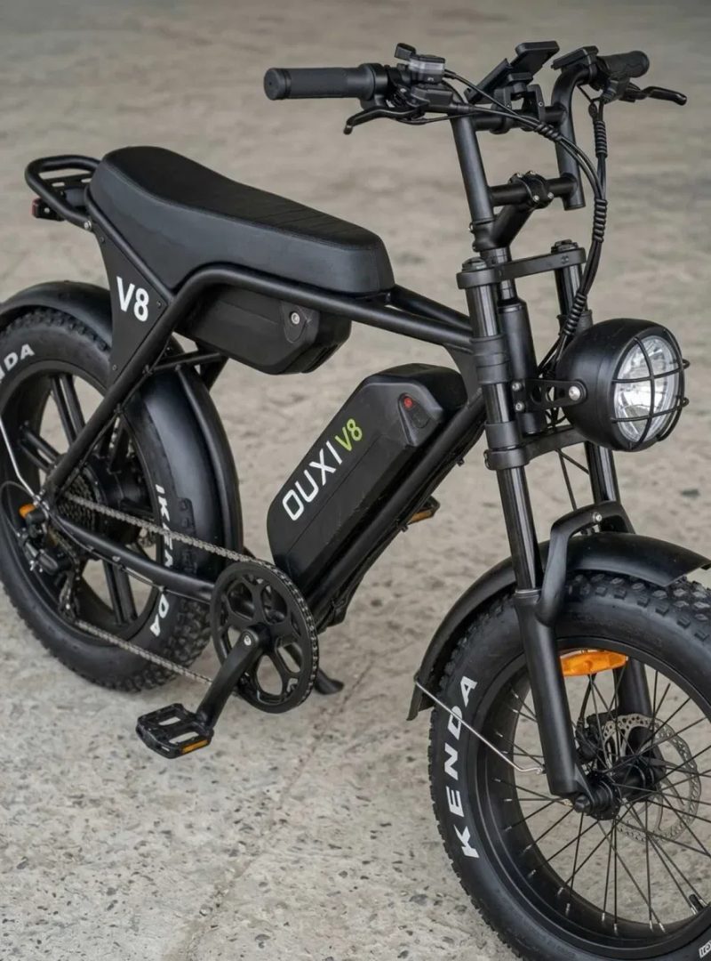 Електровелосипед фетбайк OUXI V8 MAX 1000W 48V 30Ah з посиленим акумулятором запас ходу до 120км макс швидкість 50км/год чорн электровелосипед фэтбайк — фото 6