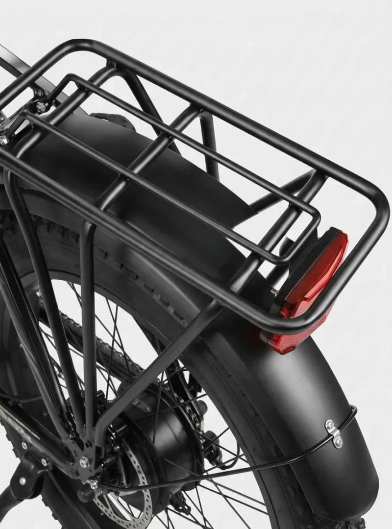 Електровелосипед SAMEBIKE LOTDM20 750W 13Ah до 90км пробігу чорний глянцевий электровелосипед новый фэтбайк купить електро велосипед новий гарантія — фото 8