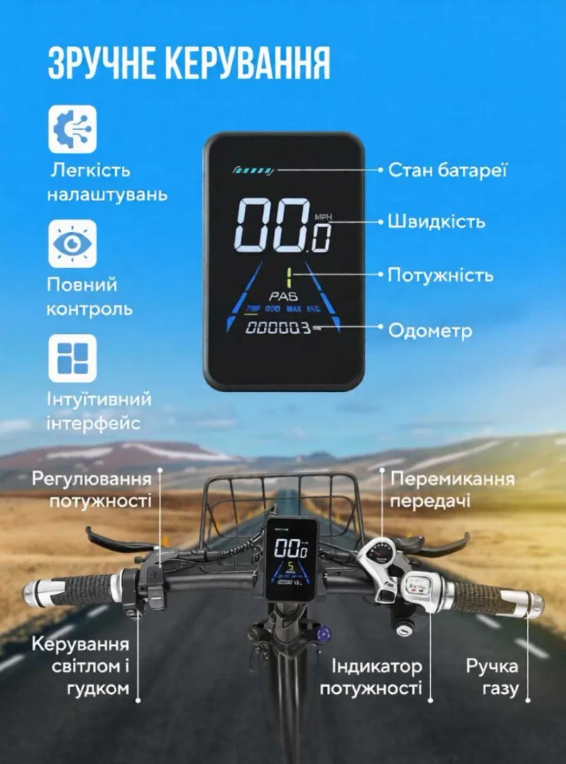 Електровелосипед складний KETELES KF9 750W 4 варіанти батареї гарантія електричний велосипед купити з складу новий электровелосипед купить с гарантией — фото 5