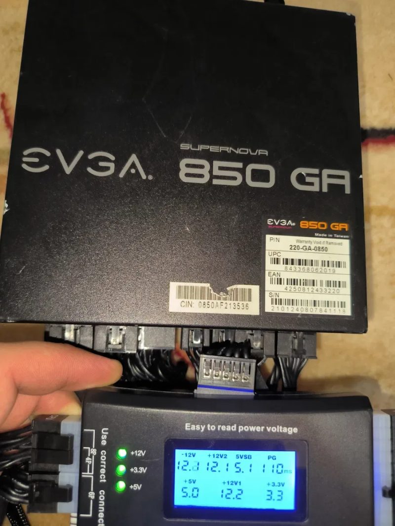 EVGA SuperNOVA 850 GA 850W 80 Plus Gold 2021 рік  Топовий бж    rtx rx gtx mx gt gaming oc — фото 4