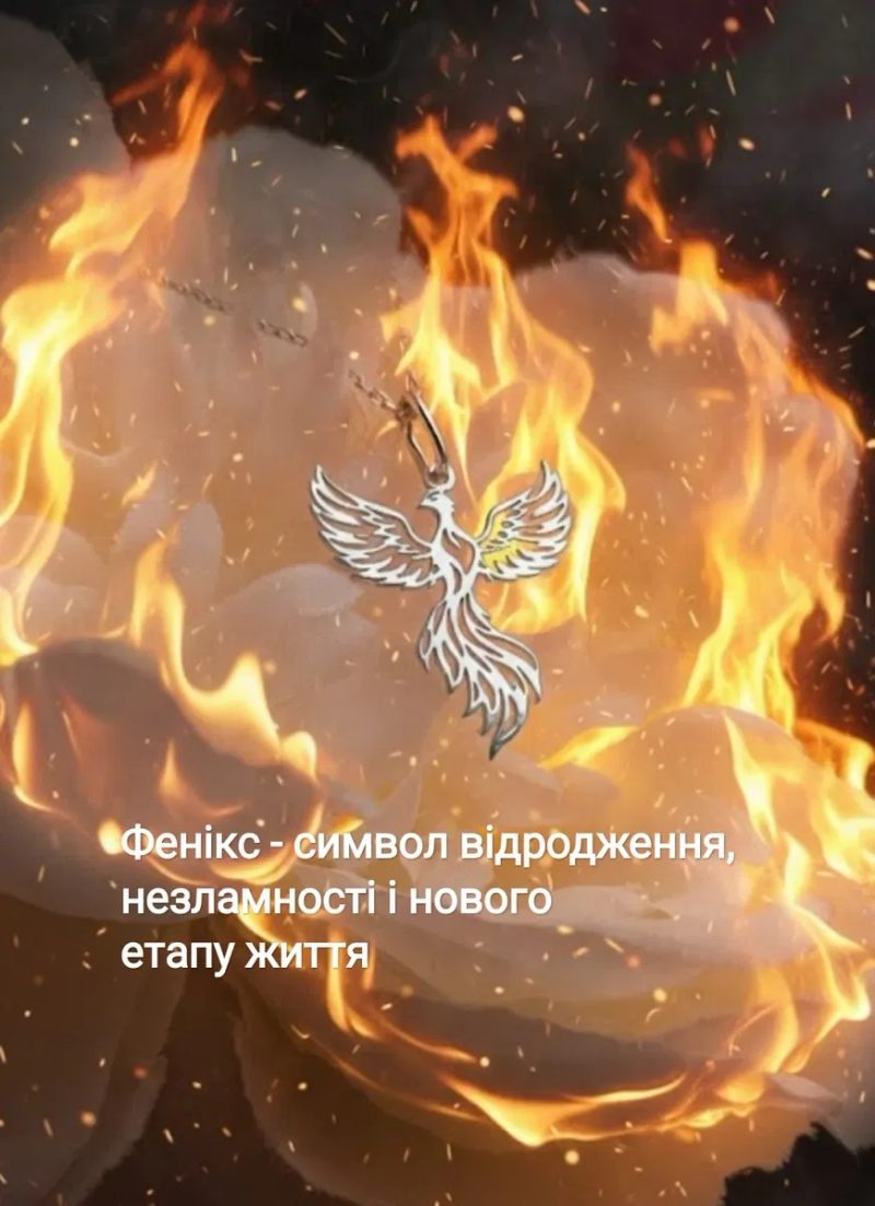 Фенікс Ланцюжок Кулон Срібло Позолота цепочка подарок Феникси ланцюжок підвісок срібний позолота золото 375 проба 585 серебряная цепочка медальйон — фото 3