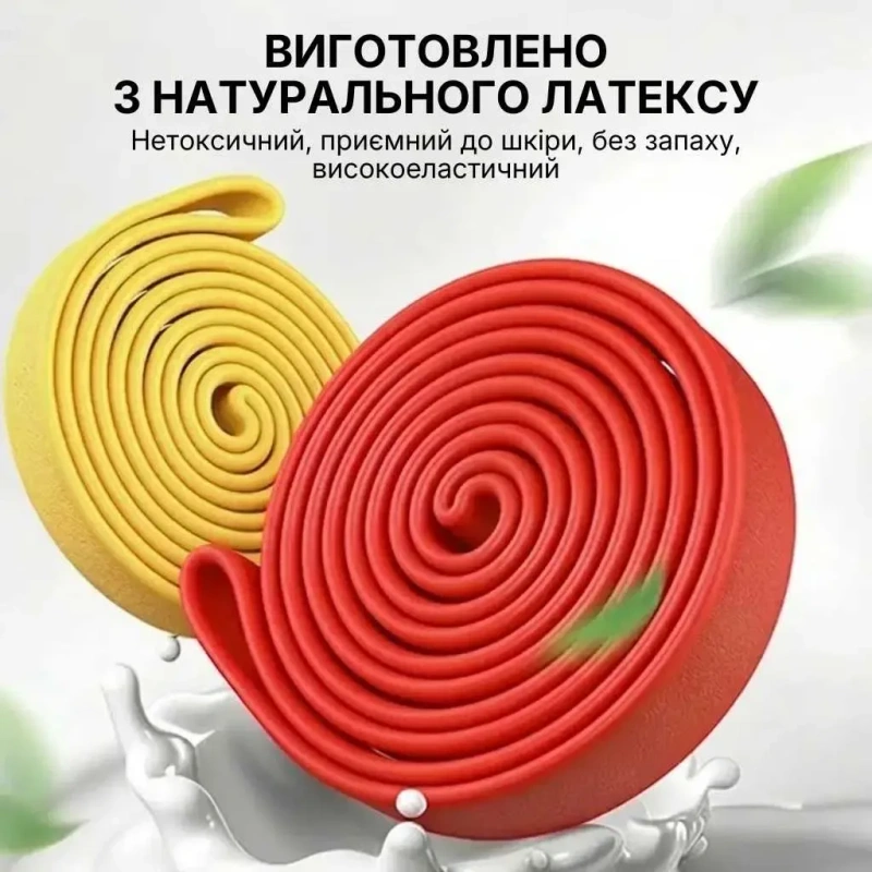 Комплект фітнес-резинок WCG PowerStrip (4 шт.) — Гумові еспандери для тренувань та підтягувань — фото 7