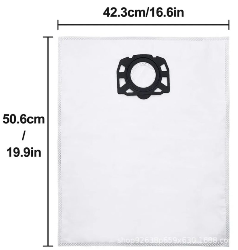 Флісові мішки  для пилососа Karcher WD4, WD5, WD6, NT361, NT350, NT351 — фото 4