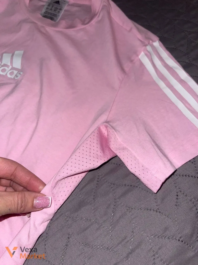 Футболка adidas рожева S/M — фото 3