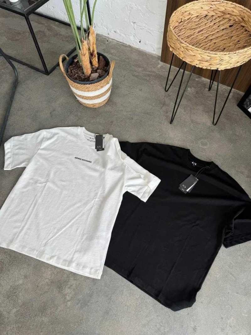 Футболка ARMANI EXCH white / Армани белая С М Л ХЛ — фото 5