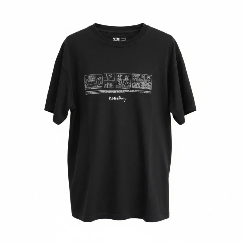 Футболка черная Uniqlo UT x Keith Haring — фото 8