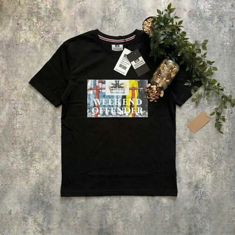 Футболка черная Weekend Offender Leo Greogry (XS S M L XL XXL) — фото 4