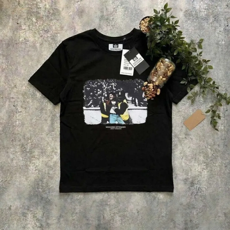 Футболка черная Weekend Offender Leo Greogry (XS S M L XL XXL) — фото 6