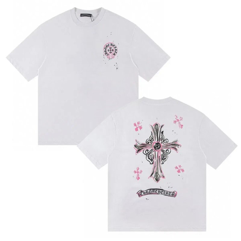 Футболка Chrome Hearts Logo унисекс Хром Хартс с крестами новинка 2025 — фото 2