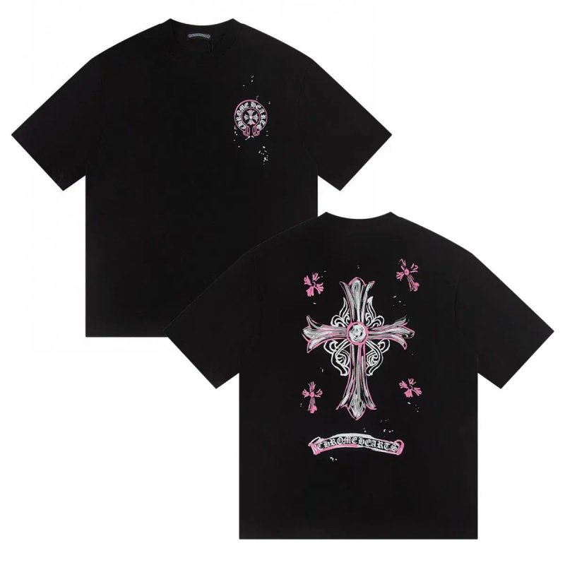 Футболка Chrome Hearts Logo унисекс Хром Хартс с крестами новинка 2025 — фото 4
