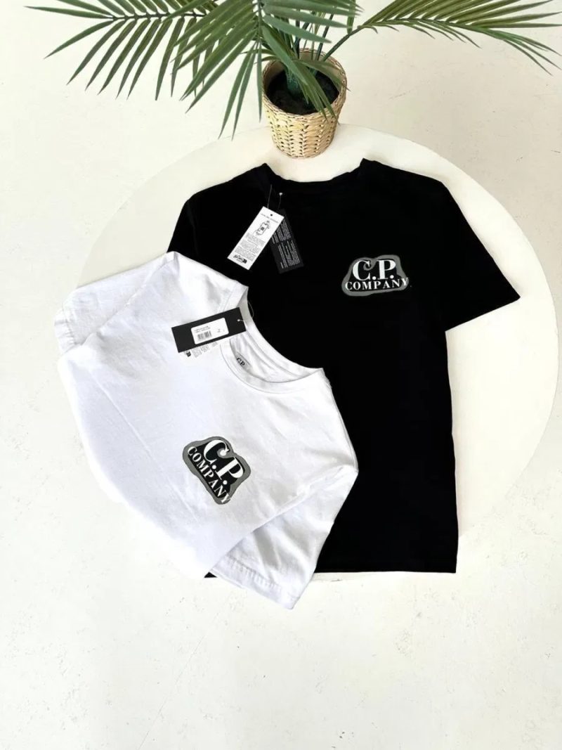 Футболка Cp Company біла/ чоловіча футболка сп компані чорна/ нова — фото 2