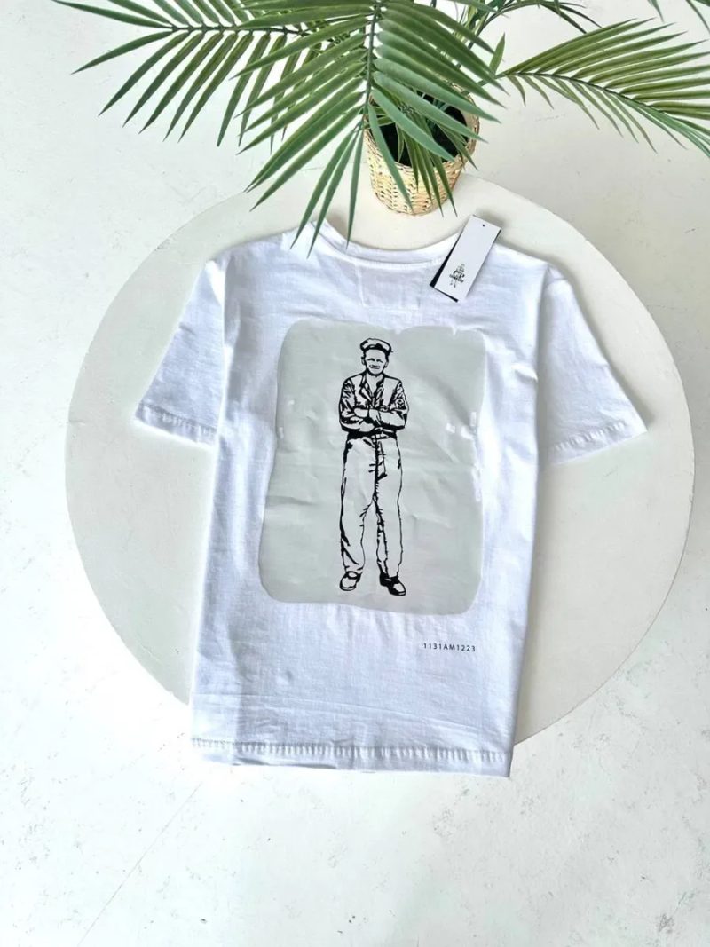 Футболка Cp Company біла/ чоловіча футболка сп компані чорна/ нова — фото 4