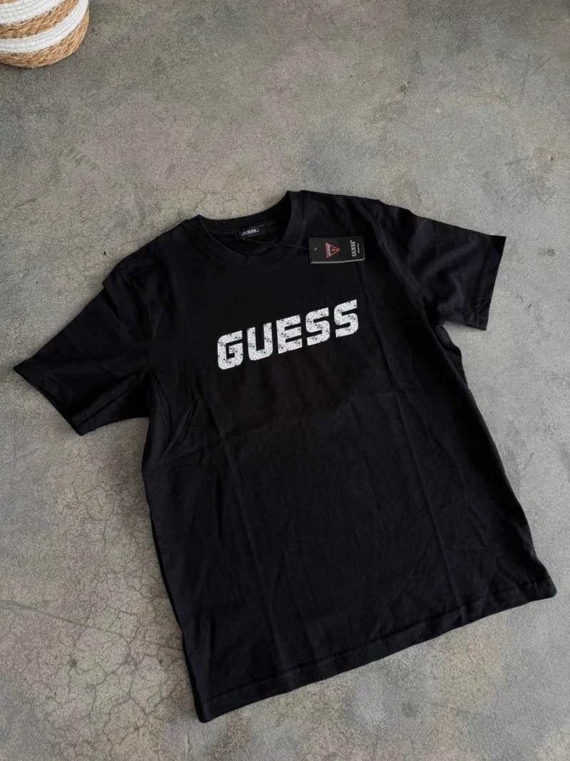 Футболка GUESS big logo  / Гесс черная S, M, L, XL — фото 3