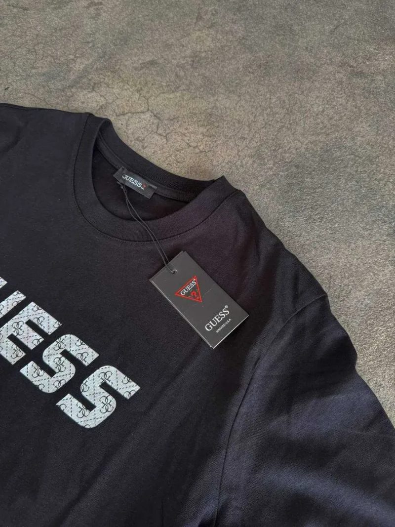 Футболка GUESS big logo  / Гесс черная S, M, L, XL — фото 6