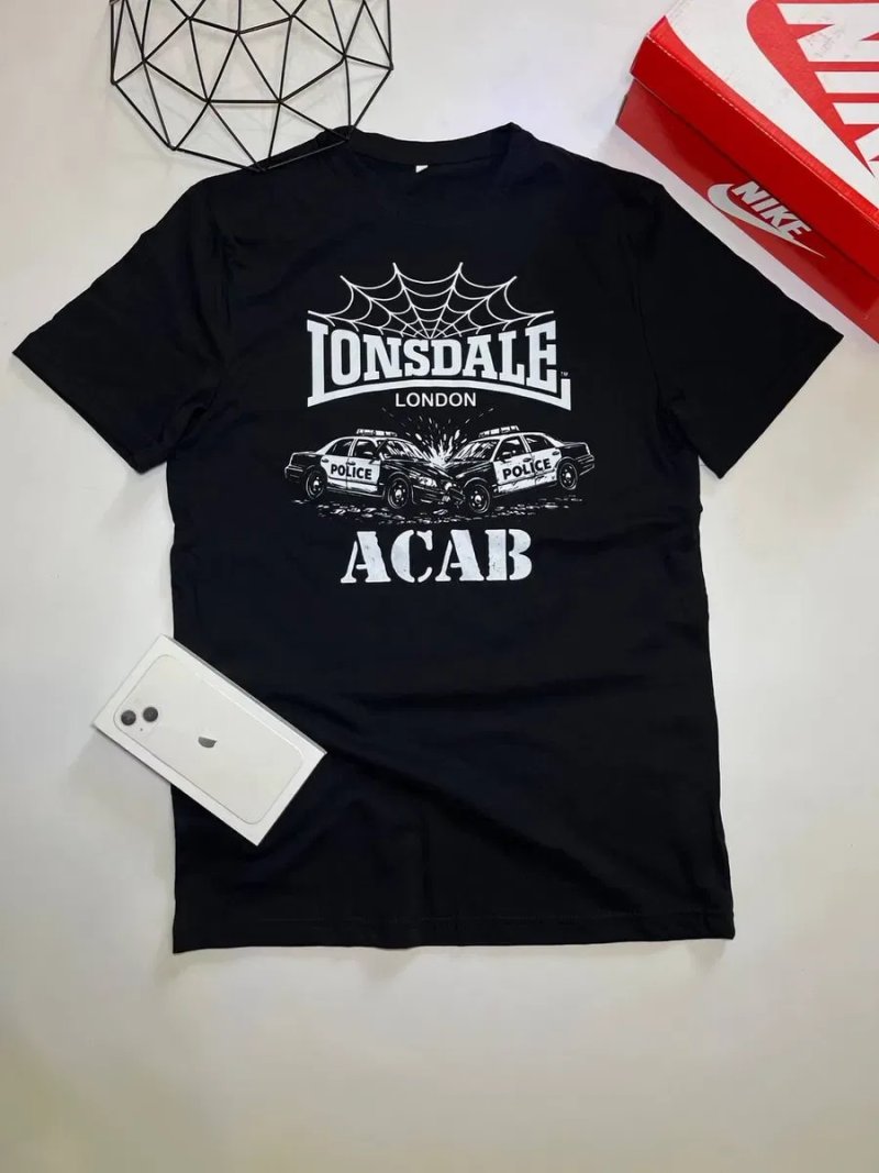 Футболка Lonsdale / майка Лонсдейл / футболки LONSDALE / унісекс / дешево / ЛОНСДЕЙЛ АКАБ / ACAB — фото 2