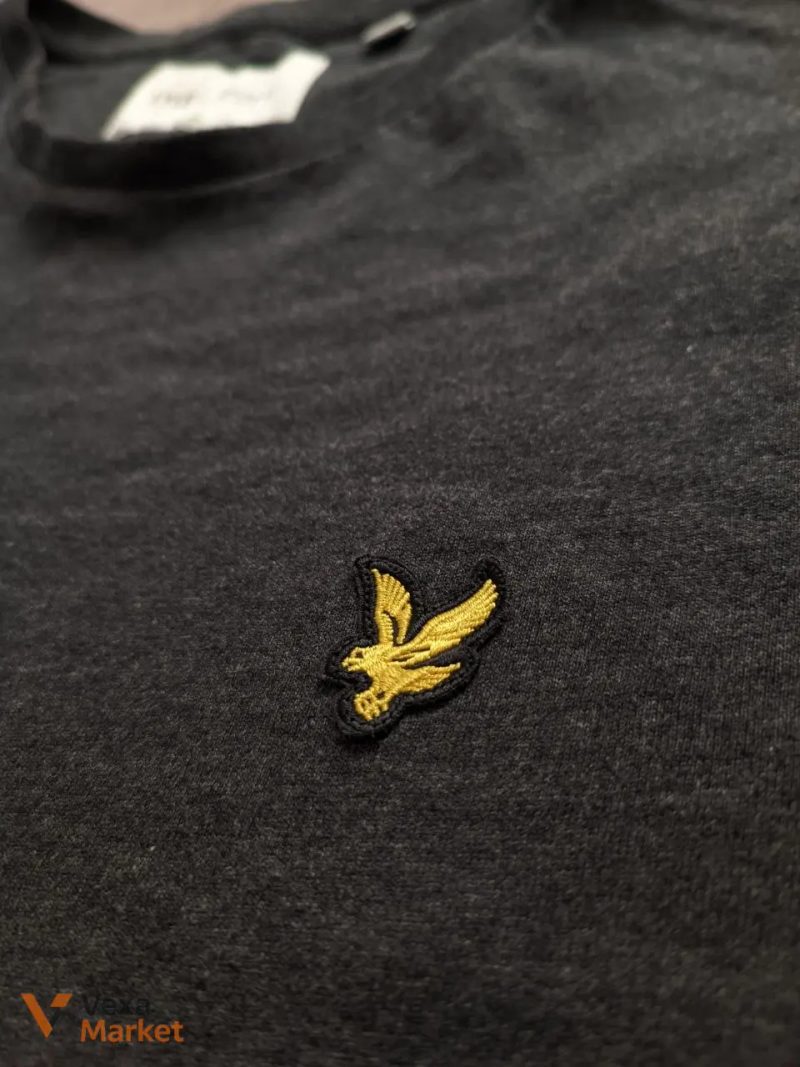 Футболка Lyle & Scott чоловіча L сіра 100% бавовна — фото 2