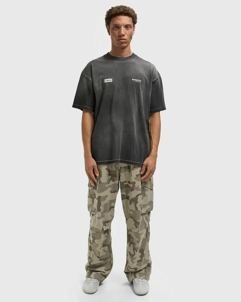 Футболка Represent Oasis Owners Club T-Shirt — Flat White/Stained Grey — фото 4