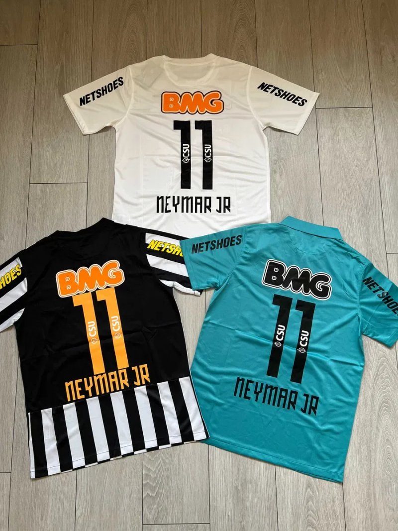 Футболка сантос неймар найк футбольна форма барселона neymar nike — фото 2