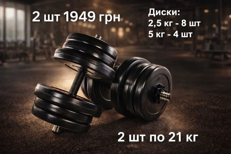 гантелі набірні розбірні гантели разборные наборные 1-30кг — фото 4