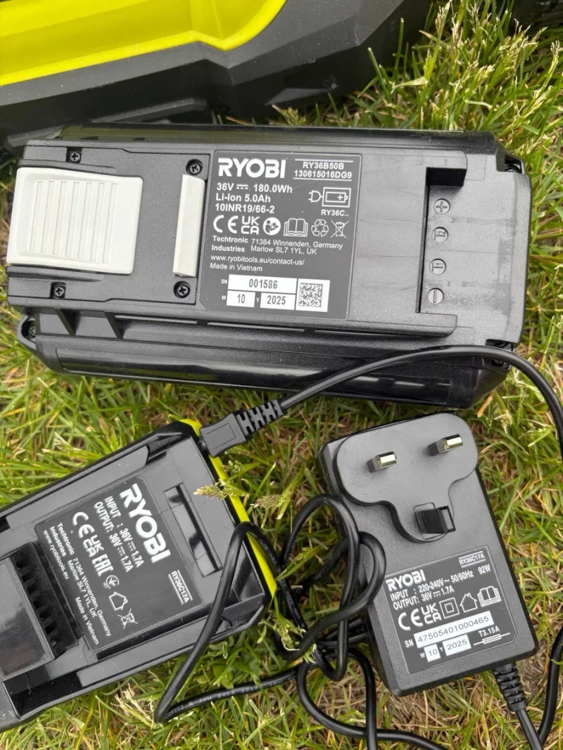 Газонокосарка акумуляторна Ryobi Max Power RLM36X41HG/RLM36X41H50G / безщіткова/мульчування з Англії — фото 7