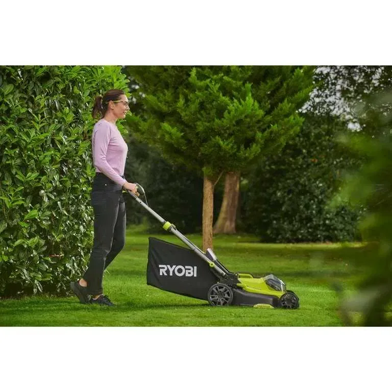 Газонокосарка акумуляторна RYOBI ONE+ RY18LMX40C-240 ПОВНИЙ КОМПЛЕКТ — фото 2