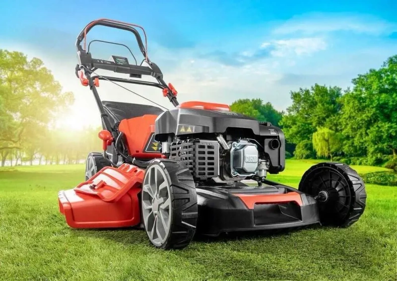 Газонокосилка бензиновая Scheppach MS225-56E косарка косярка самохідна з електро запуском — фото 7