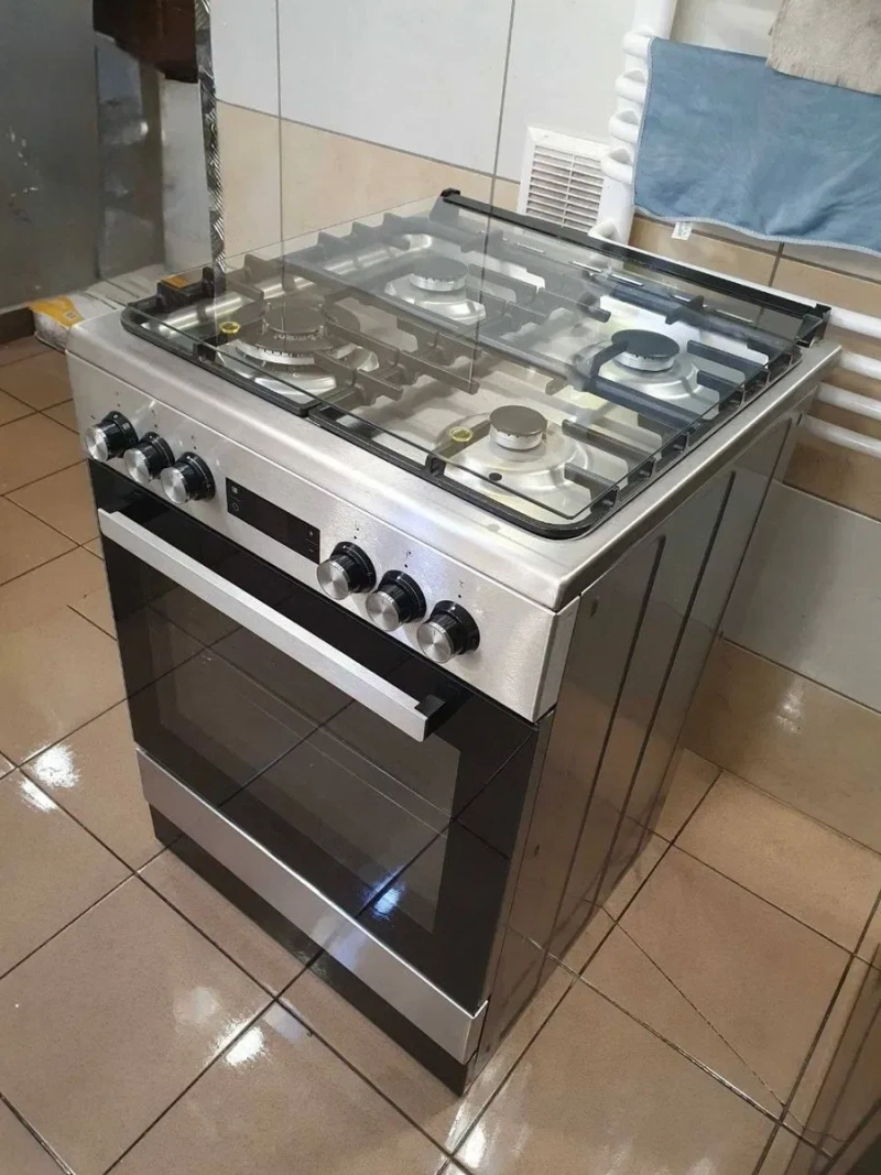 Газова/газовая плита Bosch HXS59AI50Q, нержавійка — фото 2