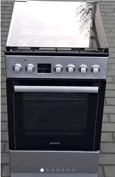 Газова плита з електричною духовкою б/у Gorenje GKS5C70HXF стан нової — фото 3
