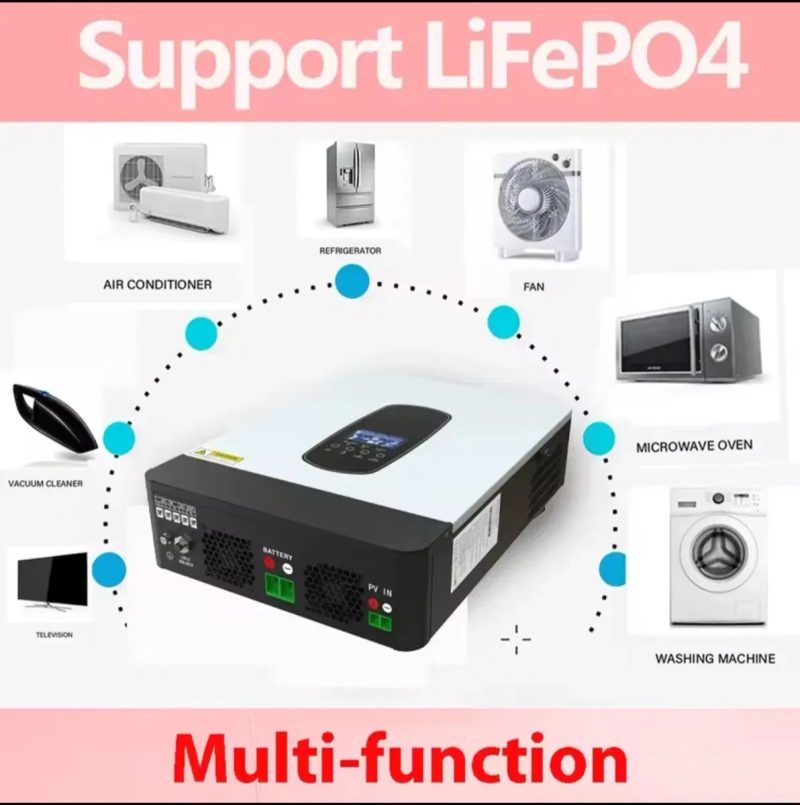 Гибридный солнечный инвертор SP-2200 ECGSolax (Easun) 2.2kW 12V 2200VA/1800W — фото 4
