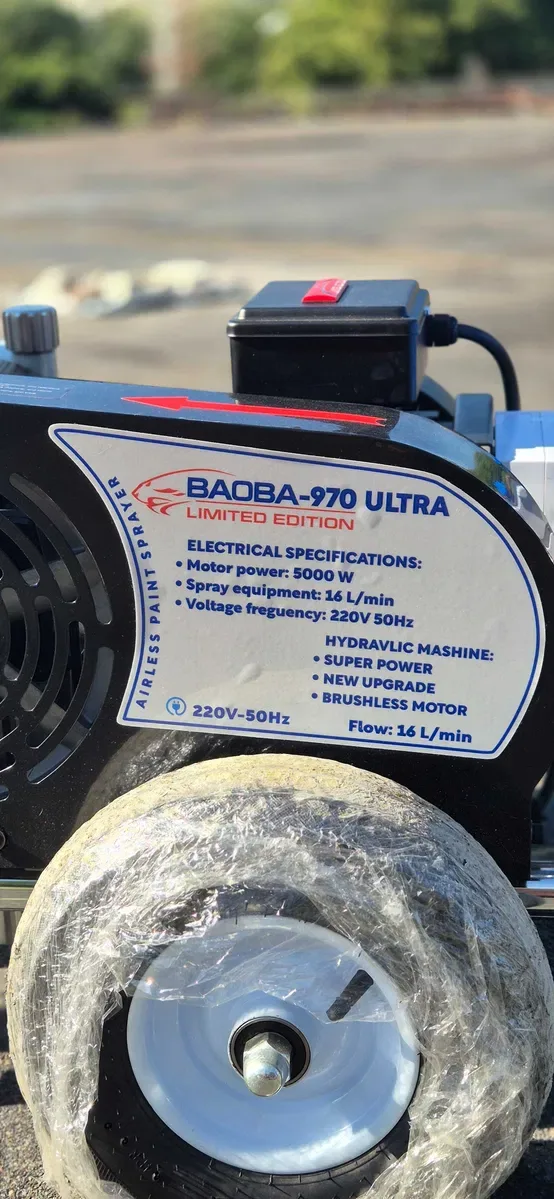 Гідропоршневий шпаклювальний апарат Baoba-970 Ultra, версія Limited Edition — надійність та продуктивність у професійному ремонті та будівництві — фото 8